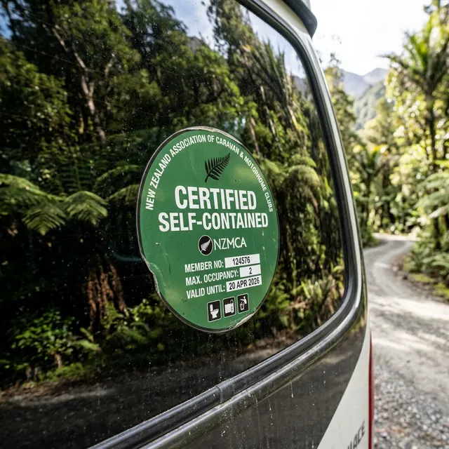 The certification sticker: your key to legal freedom camping.